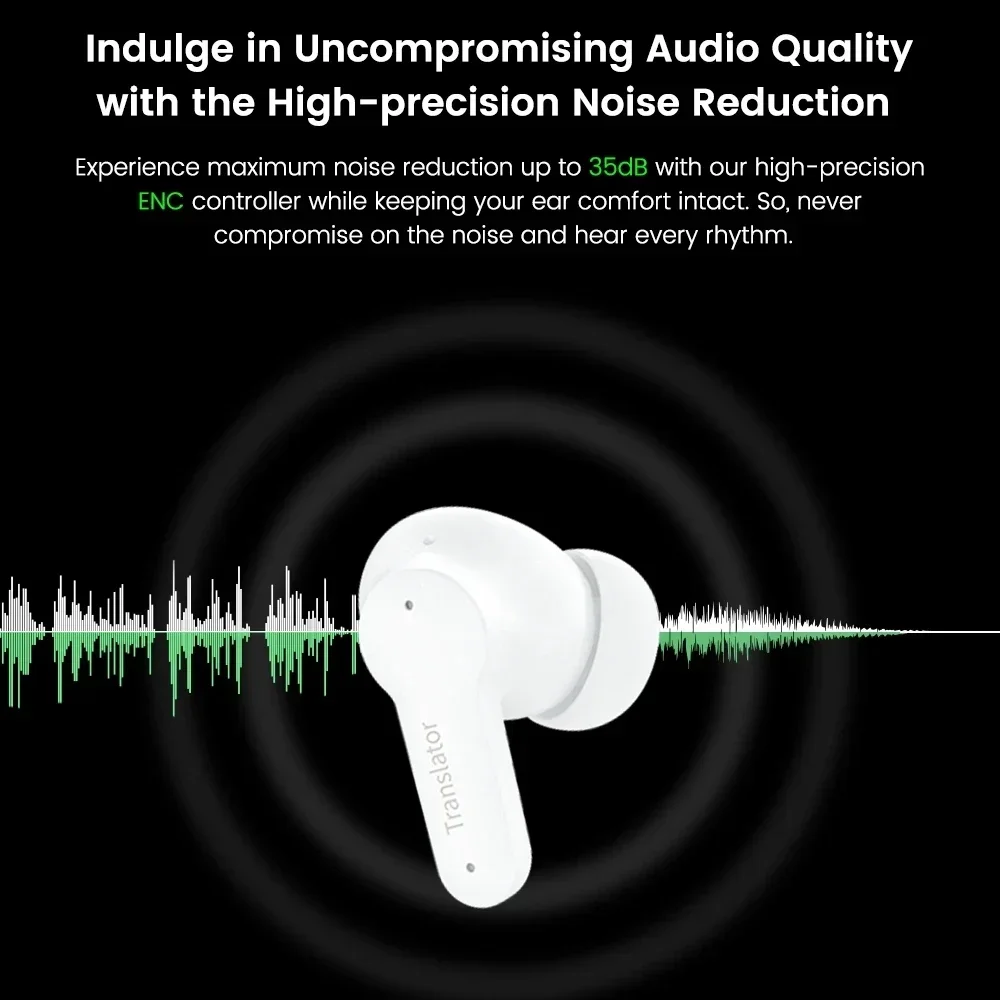 M3 Smart Voice Auricolari Traduttore 144 Online 8 lingue offline Macchina per la traduzione Supporto per l'interlificazione delle chiamate musicali