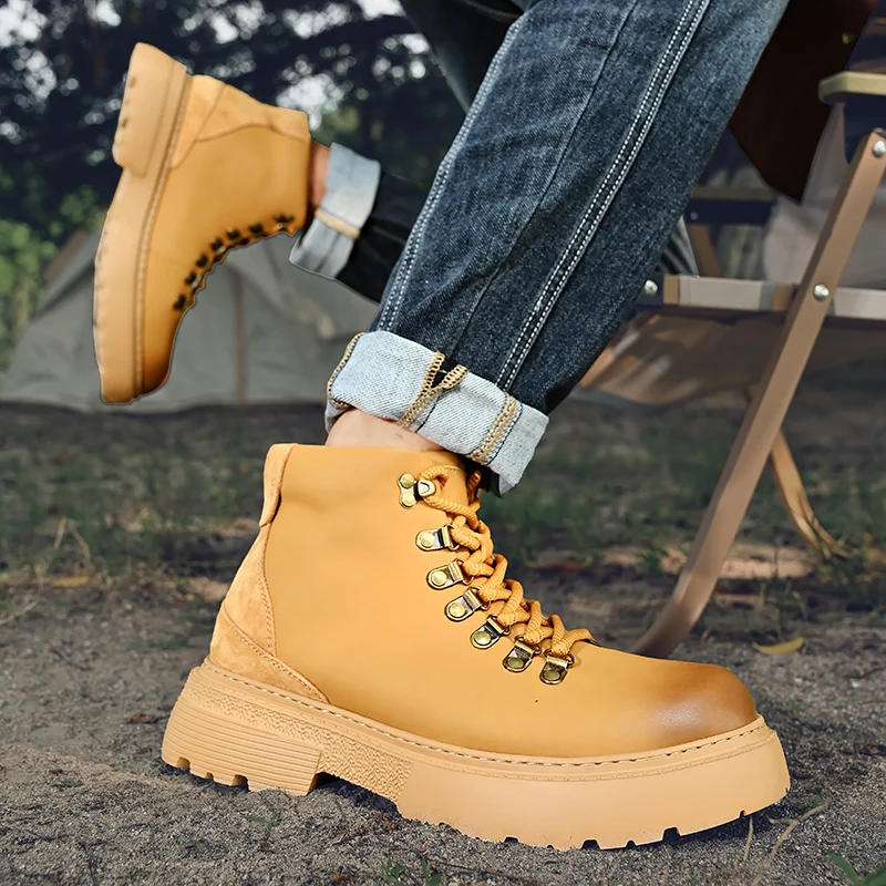 

Классическая брендовая весенне-осенняя обувь для альпинизма, удобные противоскользящие треккинговые ботинки, дизайнерская уличная прогулочная обувь 38-46