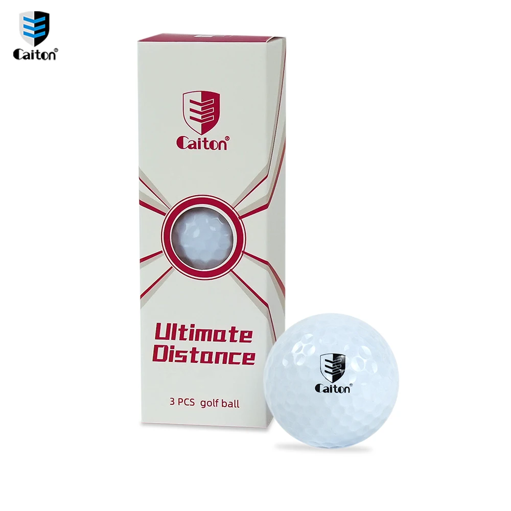 Caden Golf Extreme Distance Double-layer Ball, Aerodynamic Design High Core Soft Feel, Increase Flight Distance 40 Yards +