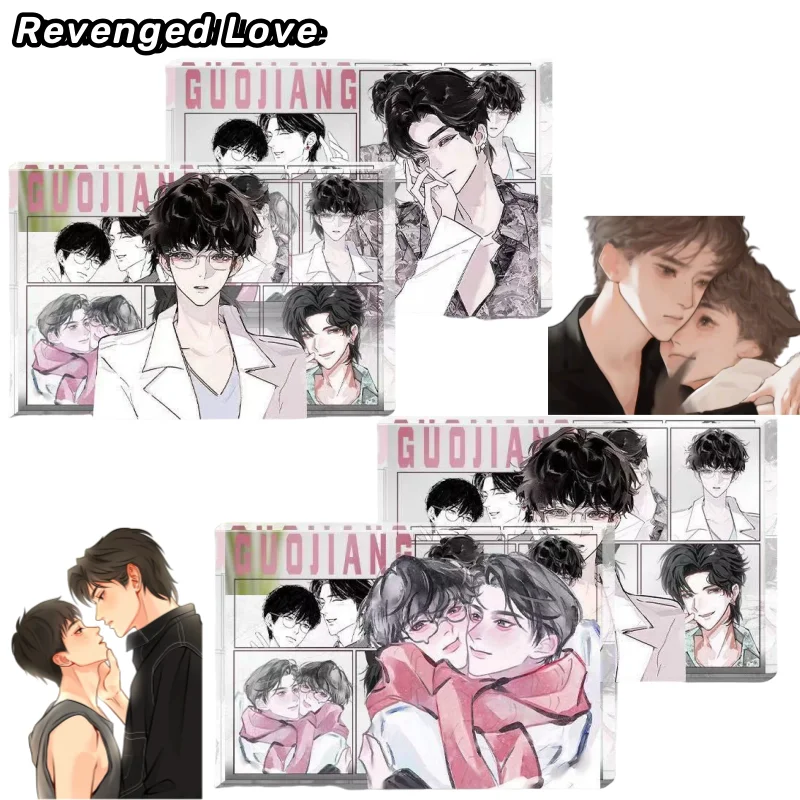 

New Revenged Love Guo Chengyu Jiang Xiaoshuai Creative Cartoon Transparent Acrylic Card Brick Tabletop Decorative Ornament Gift