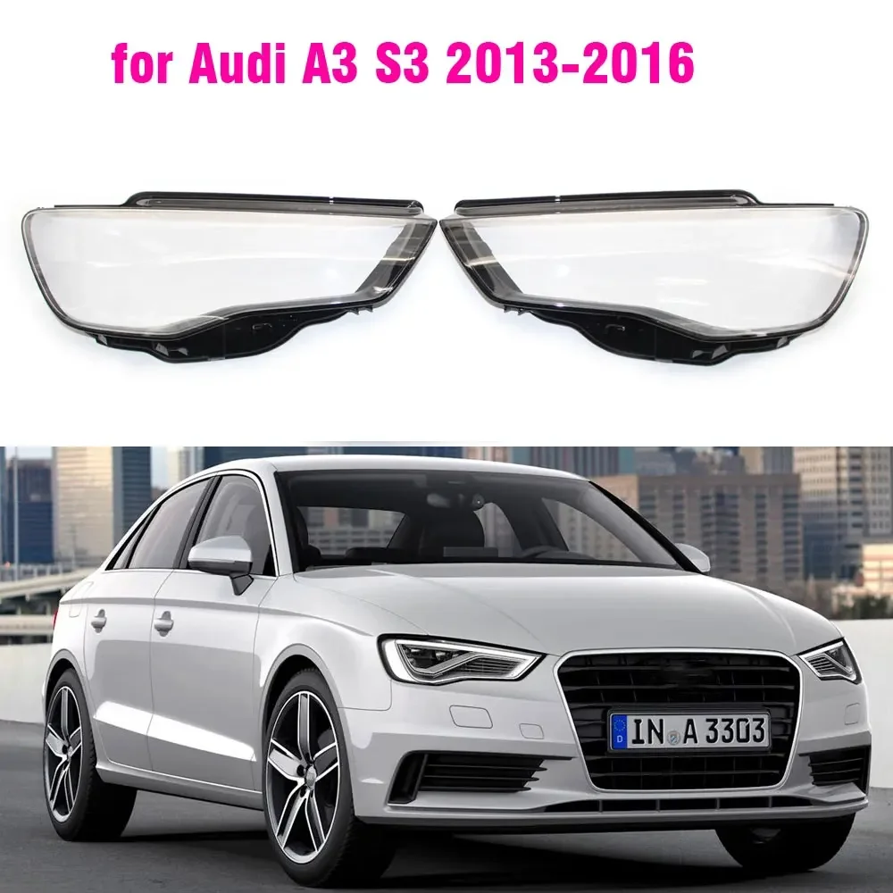 

1 шт., крышка объектива передней фары автомобиля для Audi A3 2013-2016, чехлы для автомобильных абажуров, прозрачный корпус