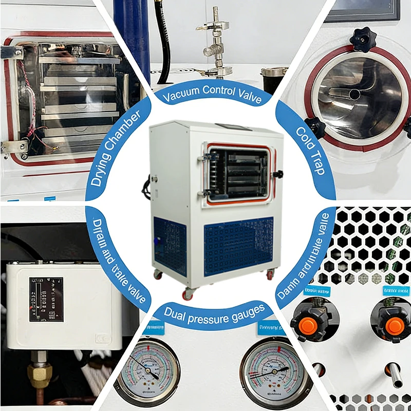 User-Friendly Pilot Lyophilizer For Small Business Fast Consistent Freeze-Drying Sealed Drying Food Processing Digital