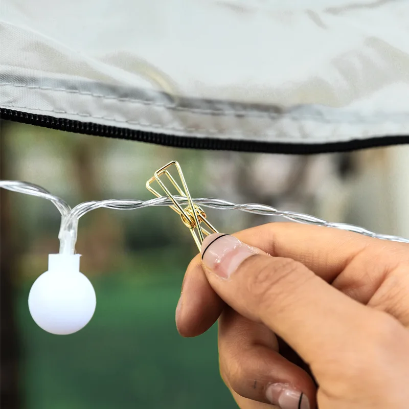 Outdoor tent mini long tail clip, press type non-slip fixed ceiling clip, hook windproof rope to prevent falling off fixed