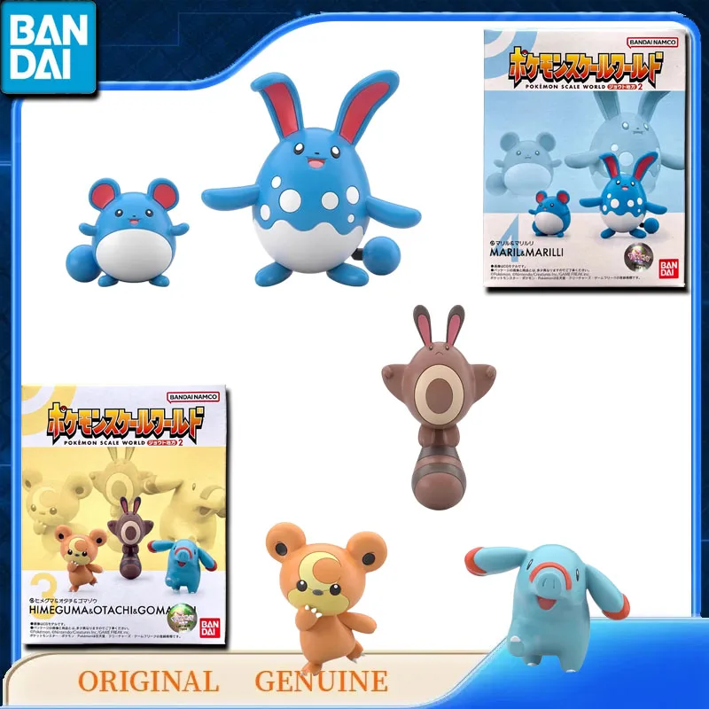 Bandai Originele Echt GUNDAM POKEMON SCHAAL WERELD CRYS DENRYU MARIL UPAH Anime Actiefiguren Speelgoed Kids Gift Model Ornamenten