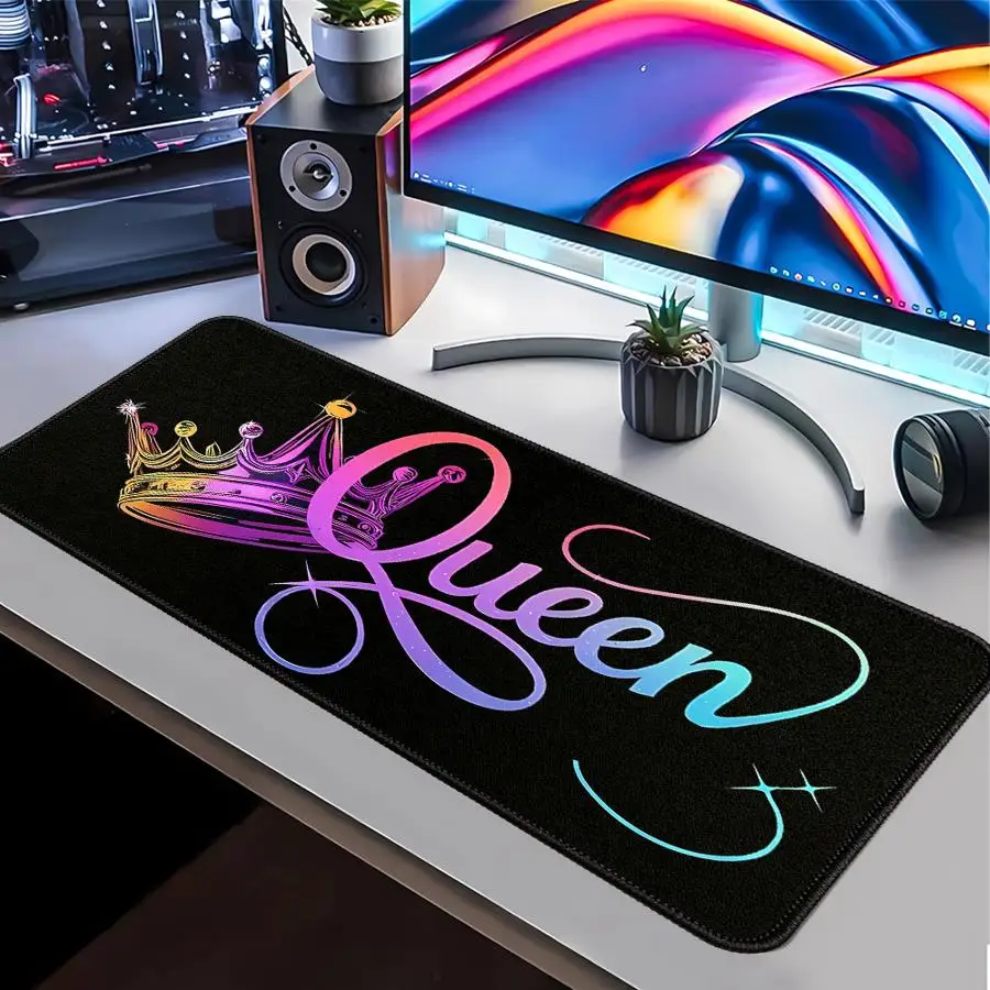 Mouse Pad Game Console Pad office Pad Keyboard Mouse Pad Computer Laptop Pad Desk accessories overlock Crown Letter Queen