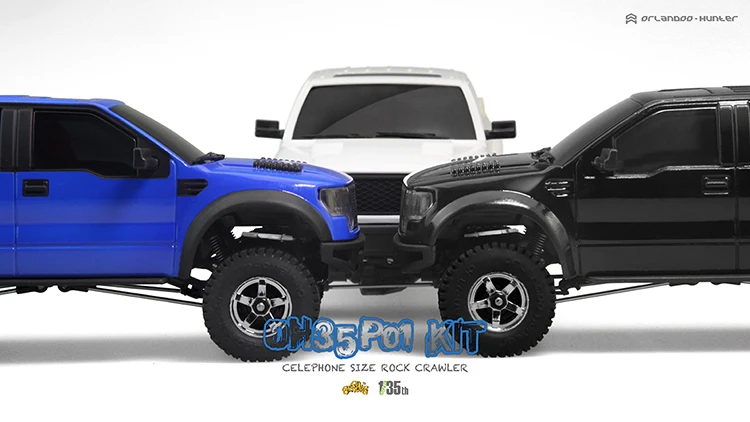 Orlandoo Hunter Rc Crawler Raptor Pickup Truck For Ford P01 F150 Assembled Model 1/35 Kit  Diy Parts