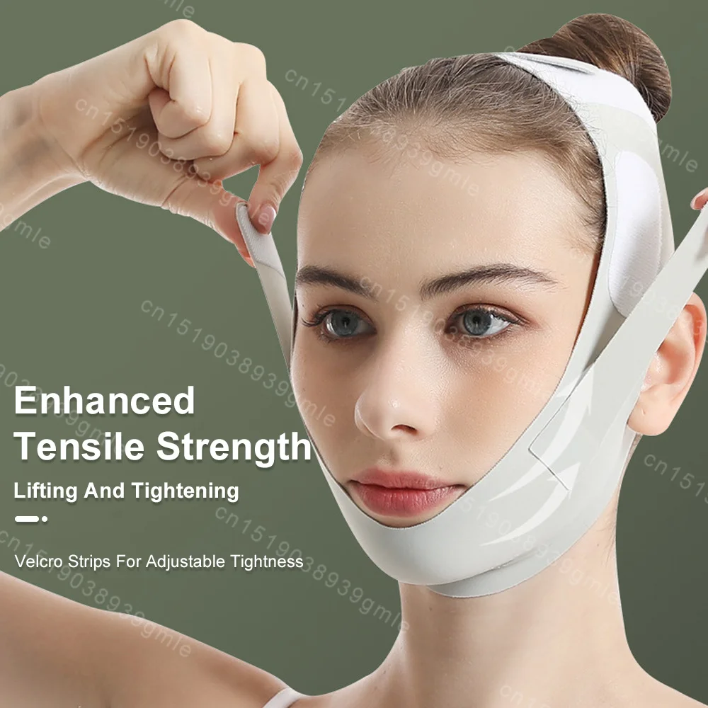 

Breathable and Seamless Face Slimming Bandage V Facial Mask Lifting and Tightening Anti-wrinkle Slimming Instrument Ice Version