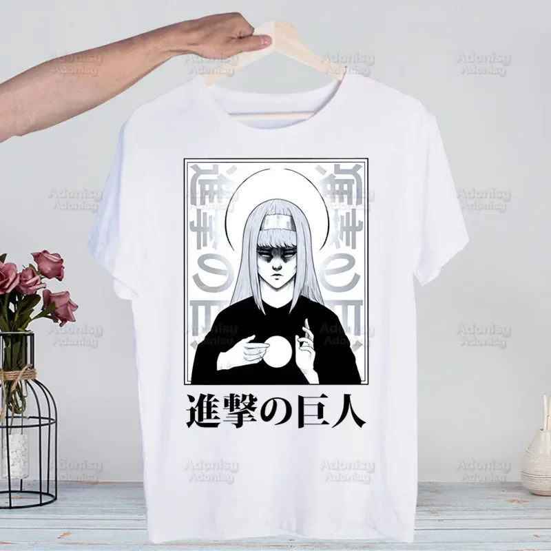 Attack on Titan T Shirt Men Retro Washed Liberty Eren Levi Tops Tees Harajuku Shingeki No Kyojin Tshirt Hip Hop Male T-shirts