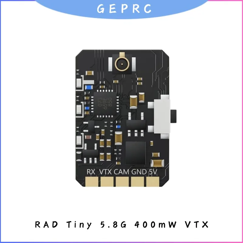 

GEPRC MATEN 5.8GHz 5W 5000mW VTX PRO, Long Range FPV Transmitter, 4.9-5.8GHz 80CH, for RC Drone/Quadcopter/Freestyle DIY