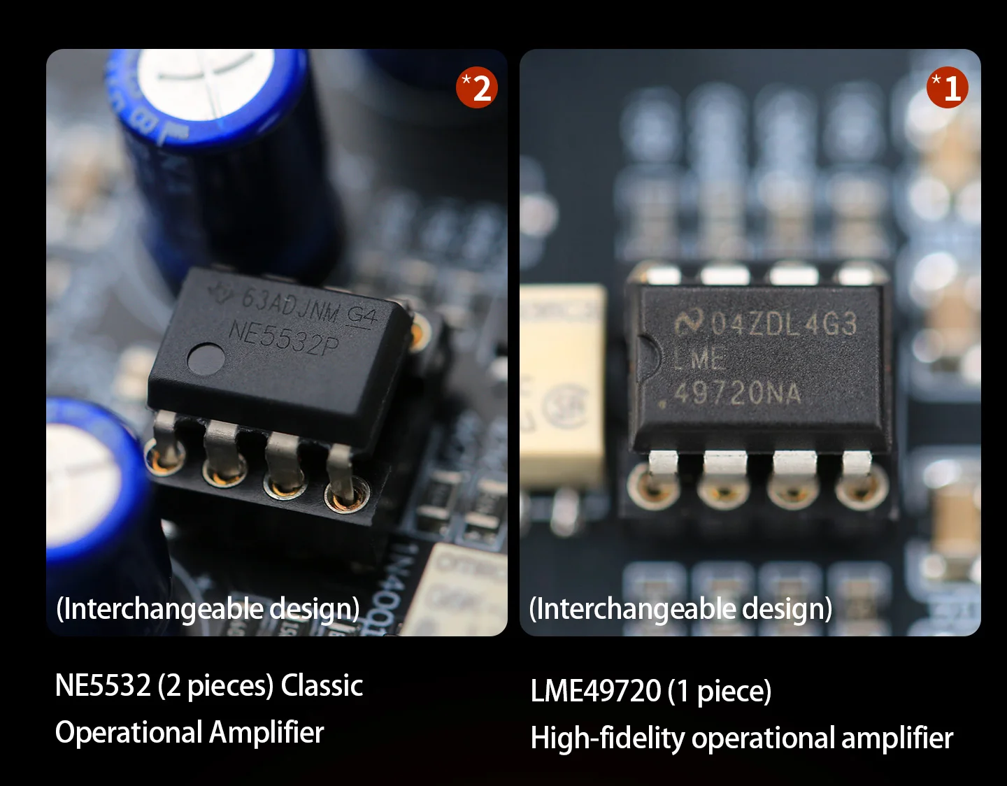 LSYSAQ P2 Phono-Vorverstärker MM MC Hi-Fi Plattenspieler-Vorverstärker RIAA-Equalisierung 4-Stufen-Verstärkung NE5532 LME49720 für Vinyl-Plattenspieler – Detail 4