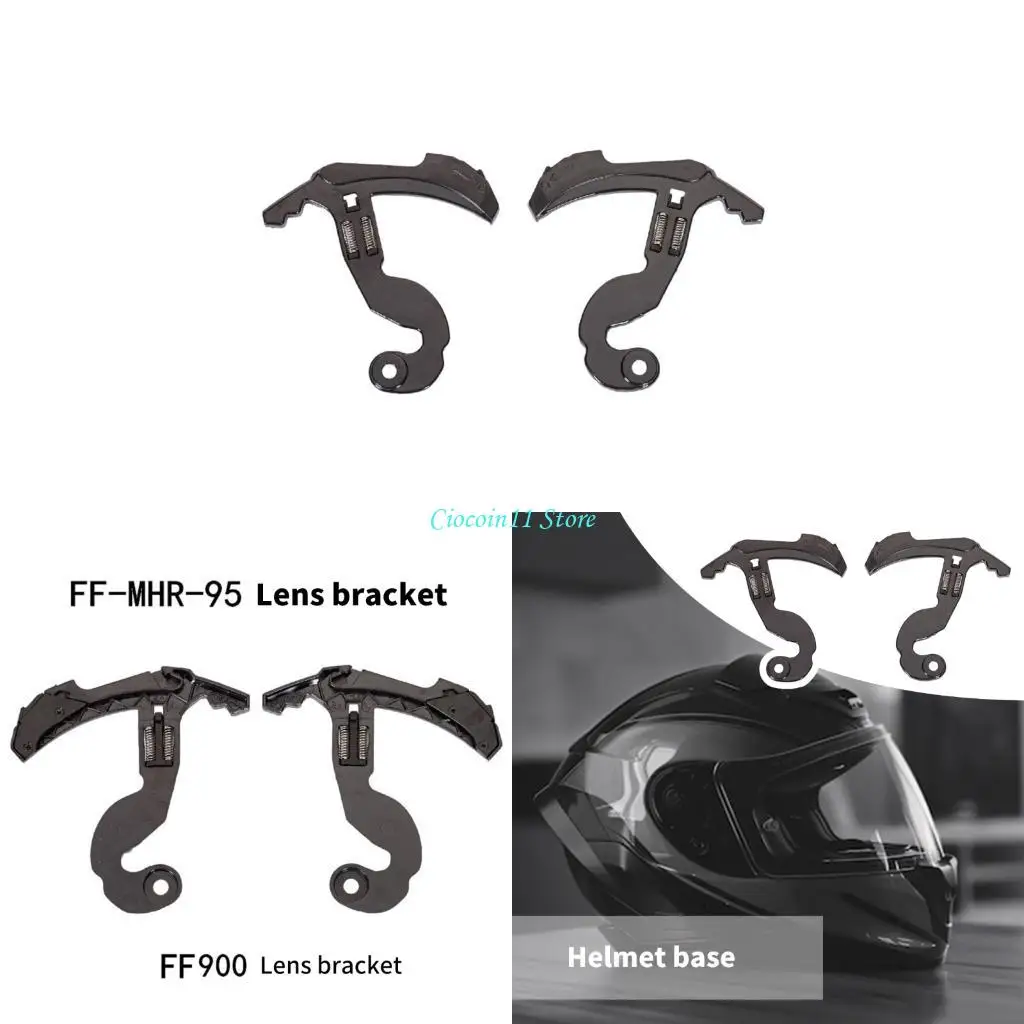 

Y1UB 1 Pair Motorcycle Helmets Visors Gear Base Plate Helmets Accessories Replacement Face Shield Visors Base for FF399