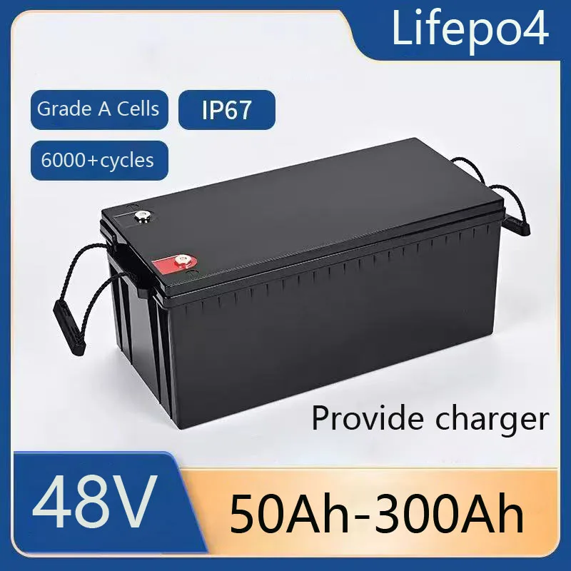 

48V 50Ah 100Ah 150Ah 200Ah 300Ah Lifepo4 Lithium Battery pack bluetooth Parellel for Solar system 3000W 5000W 6000W Inverter