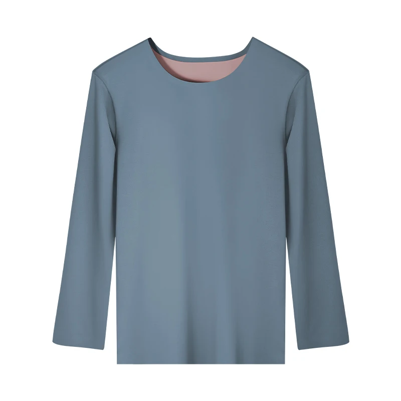 الرجال سلس ملابس اخلية حرارية الخريف والشتاء الرجال قطعة واحدة رقيقة 120 عدد الخريف قميص الرجال طويلة الأكمام قاعدة طبقة قميص #3