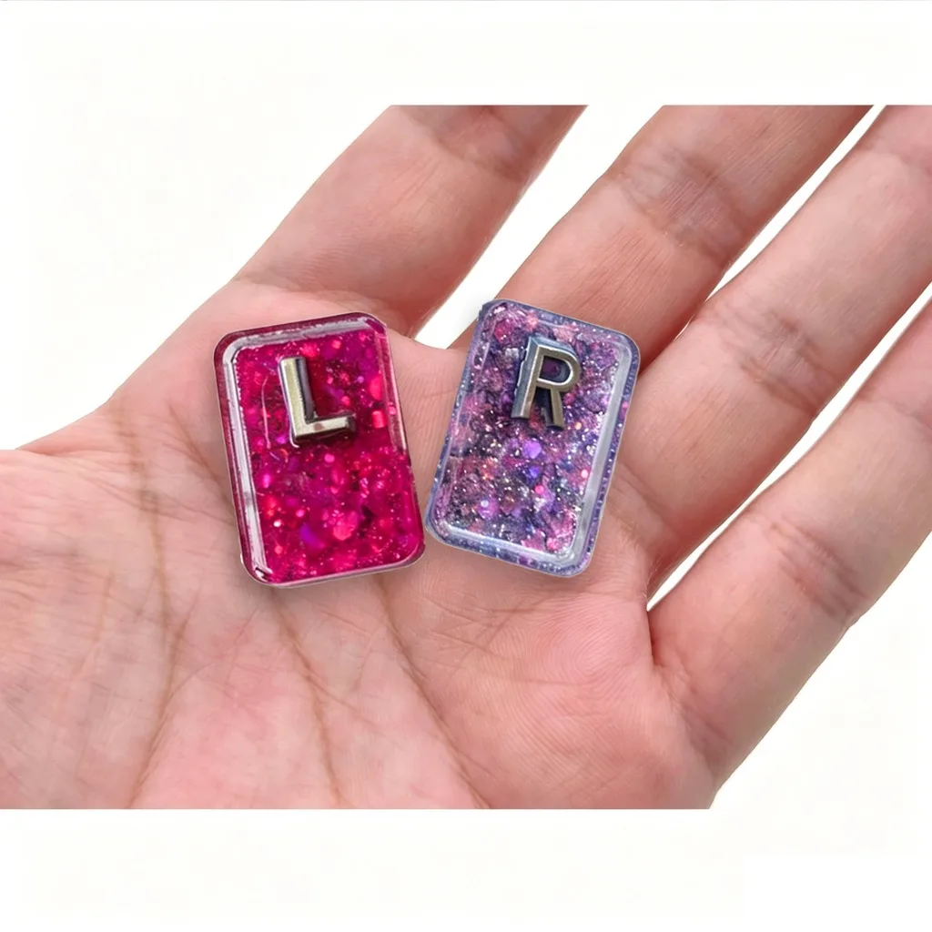 Glitter Resin L/R X-Ray Markers Reusable X-Ray Identification Tags For Doctors And Nurses