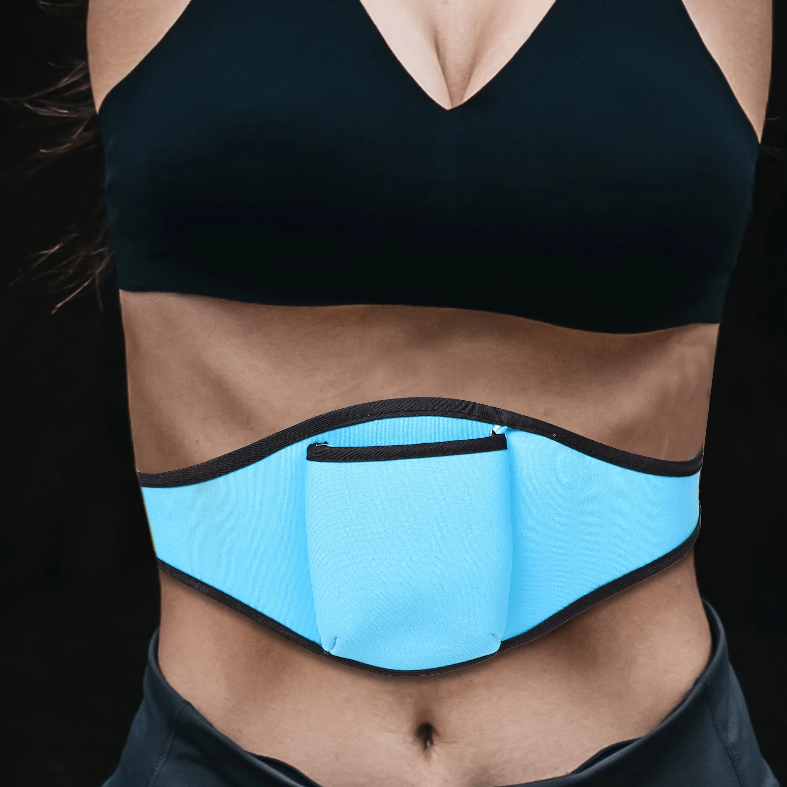 2Pcs Adjustable Light Mic Belt Waist Bag Microphone Holder Pack Workout Dance Recording