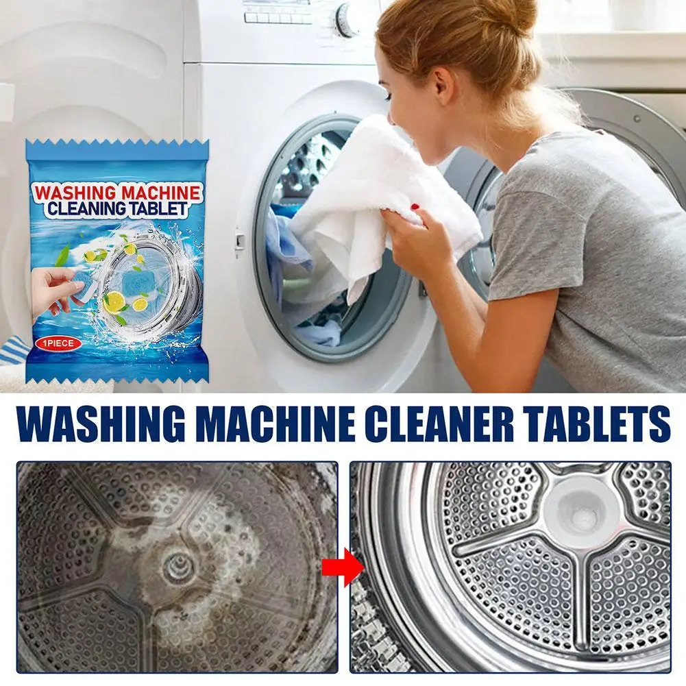 Powerful Dirt Removal Cleaning Tablets For Washing Machine Effervescent Tablets For Deep Cleaning Septic Safe Eco-Friendly