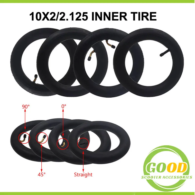 

Electric Scooter Inner Tire 10 Inch Inner Tube Camera 10x2 / 2.125 for Xiaomi Mijia M365 Spin Bird10 Inch Electric Skateboard