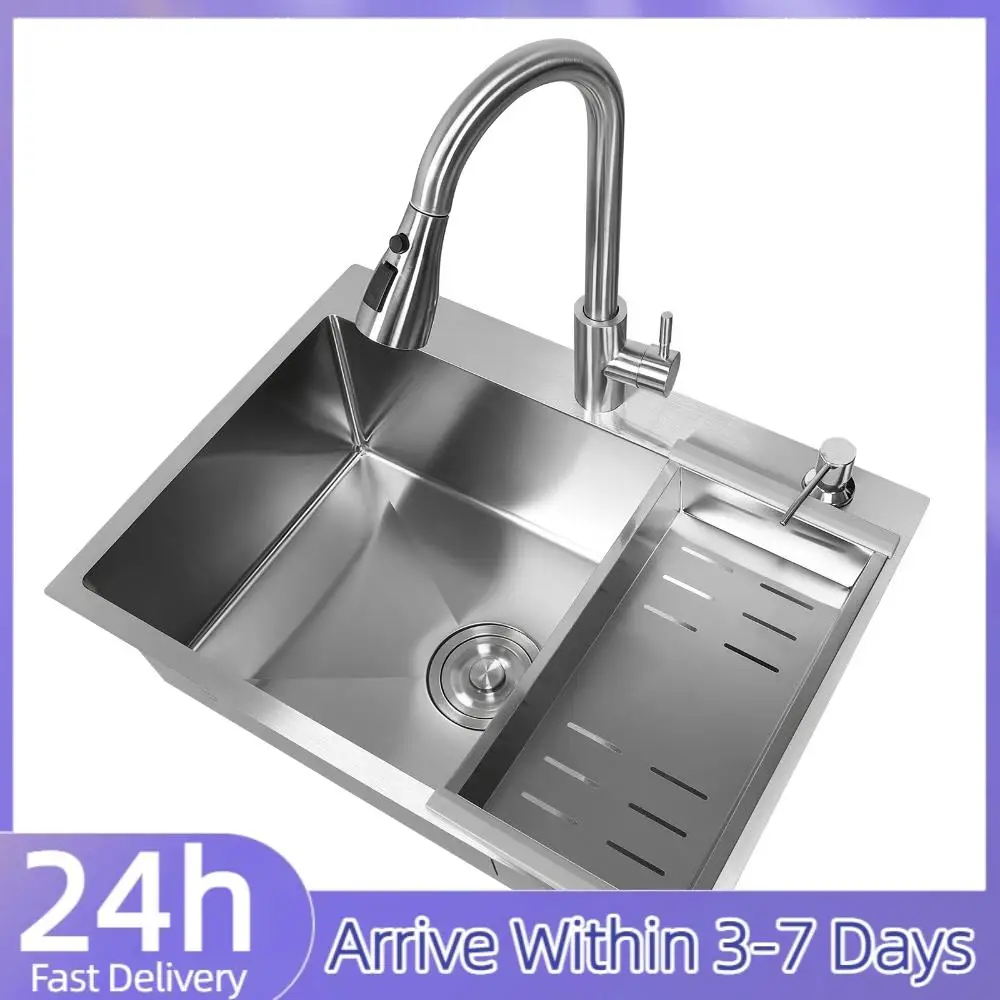 

Раковина-рабочая станция из нержавеющей стали 23.62 X 17.72 X 7.87 дюймов для установки под столешницу, для прачечной, ванной комнаты, фермерского дома