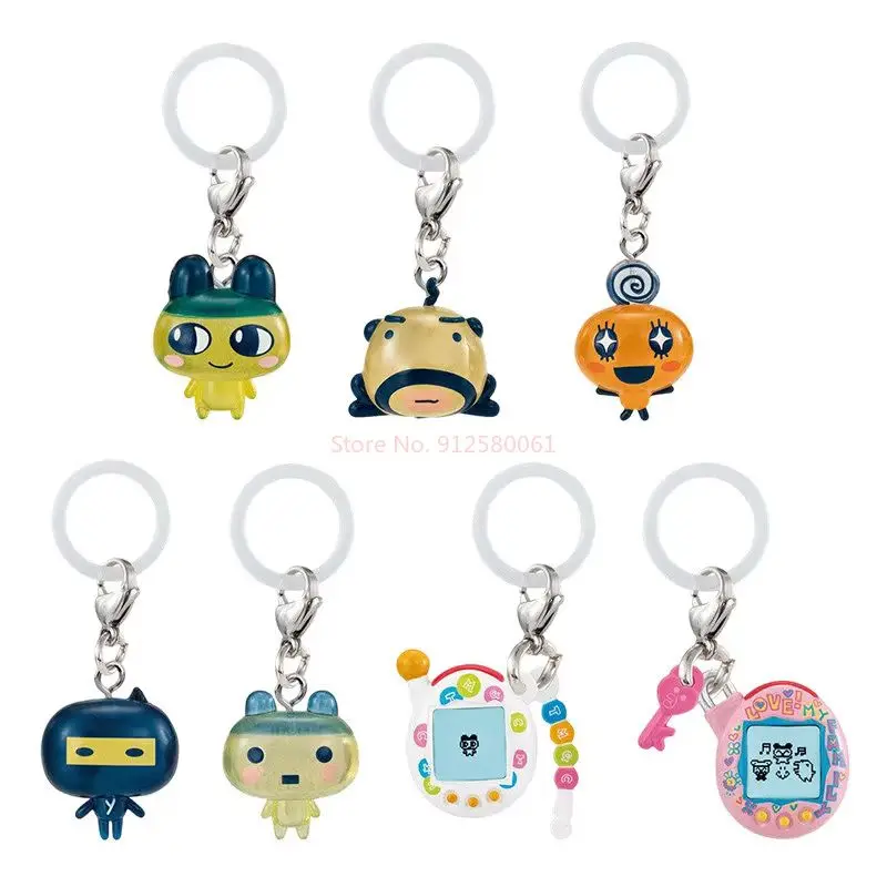 Bandai Tamagotchi Gashapon Character Charms Series 03 Umbrella Hanger Pendant Mametchi Memetchi Kuchipatchi Collectible Keychain view 4