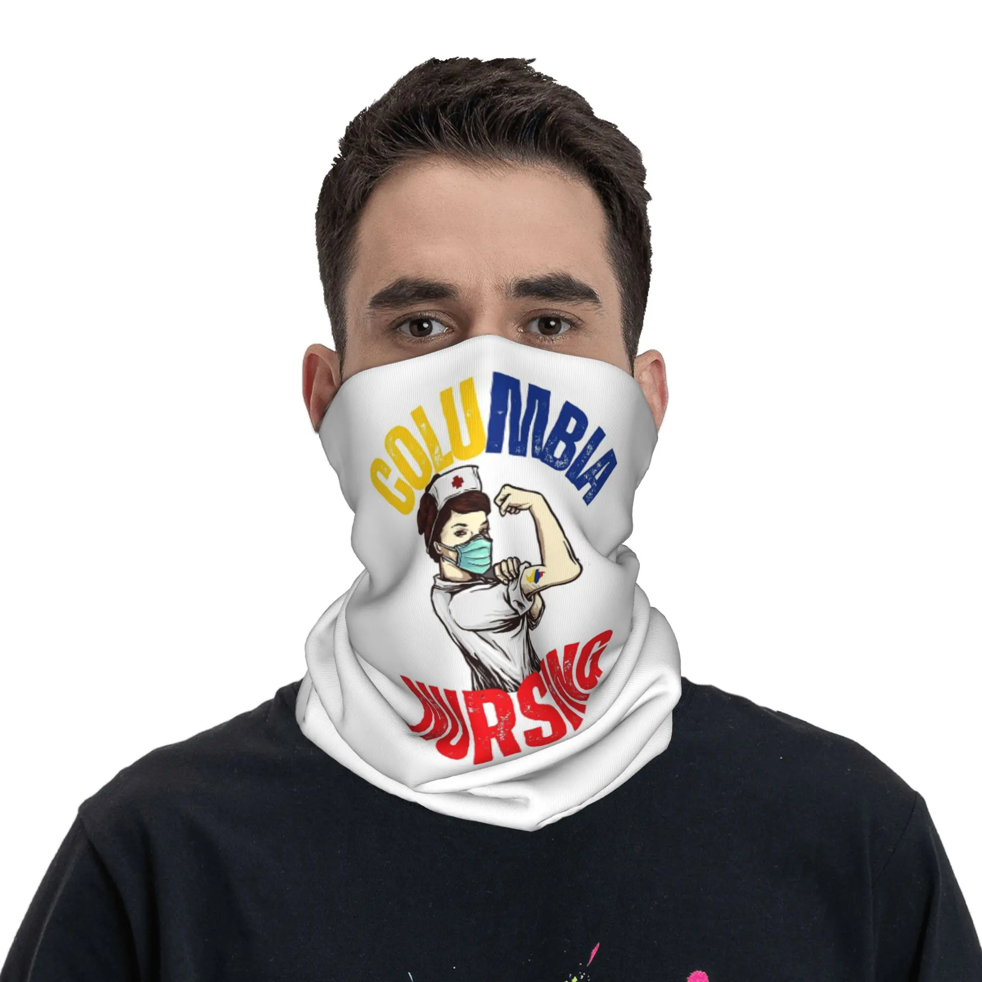 

columbia nursing Bandana Neck Cover Printed Magic Scarf Balaclava Outdoor Sports for Men Women Adult All Season
