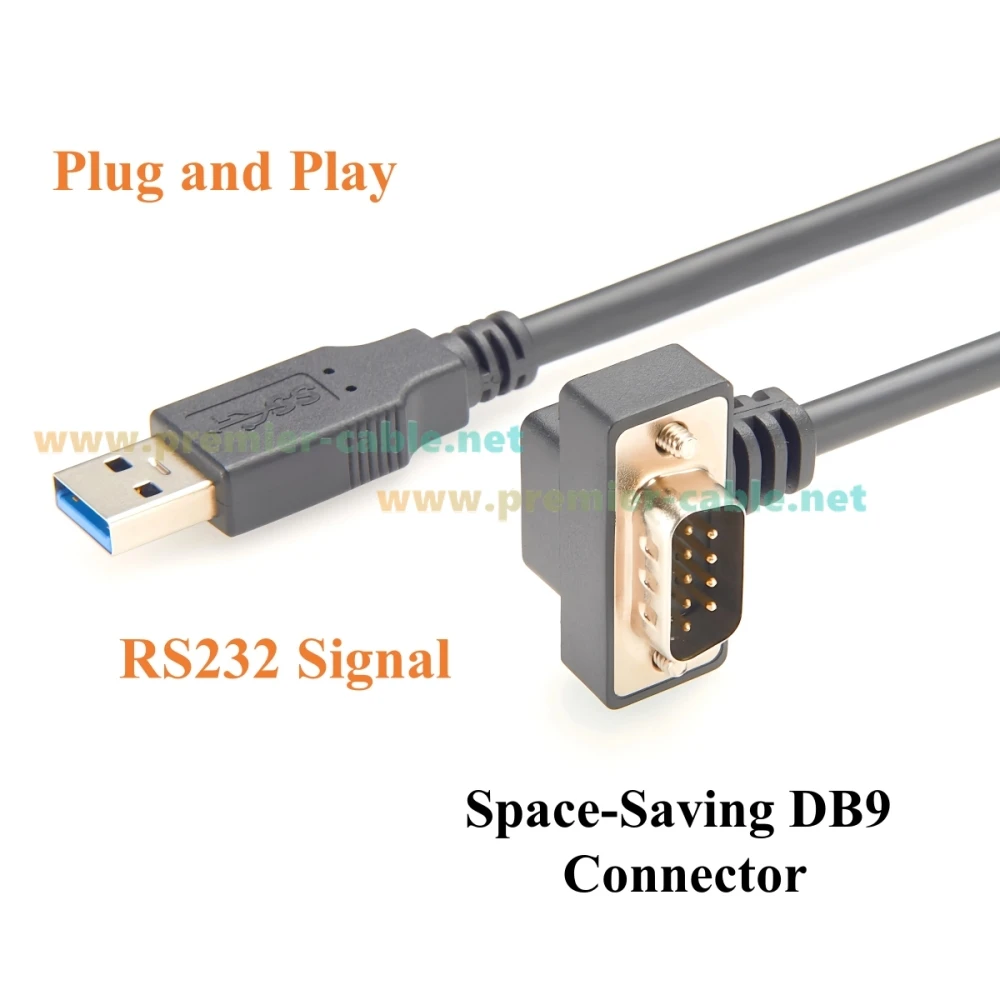 Ângulo para cima/para baixo ultra fino usb para db9 rs232 cabo adaptador serial com chip ft232rnl baixo perfil d-sub 9pin macho cabo de porta com