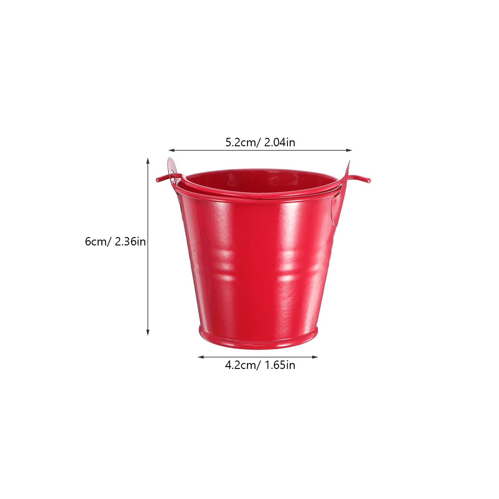 Mini seaux métalliques colorés, 4 pièces, petits seaux décoratifs en étain, bonbons, pop-corn, frites, Ktv, seaux pour cadeaux de fête