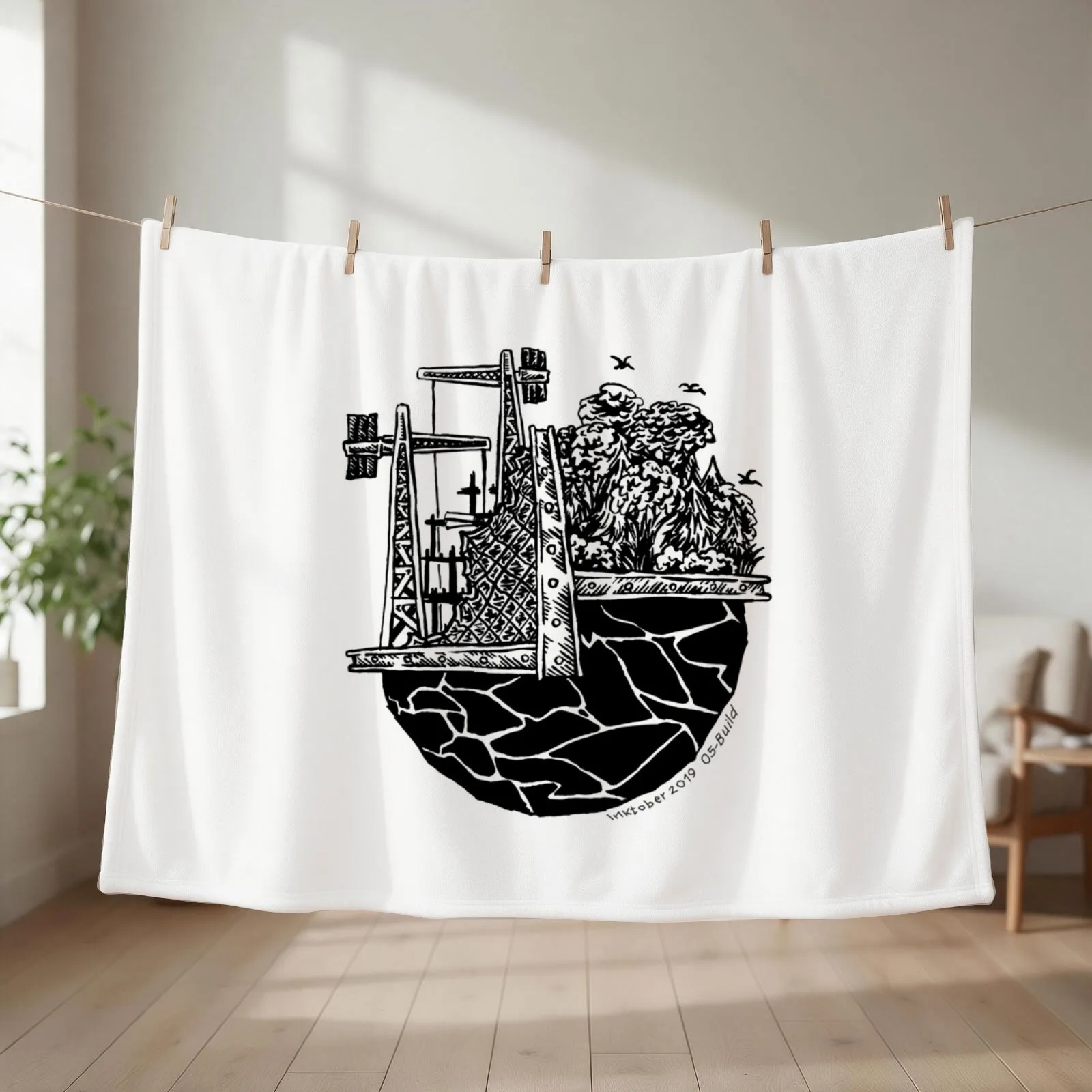 Build Throw Blanket christmas gifts Furry Picnic Heavy Blankets