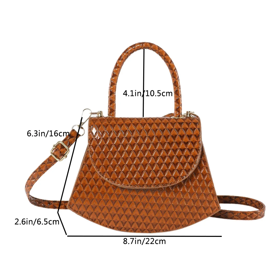 Trendy Saddle Shoulder Bag Women PU Leather Crossbody Bag Simple Solid Color Flap Messenger Bag Designer Handbags Pouch