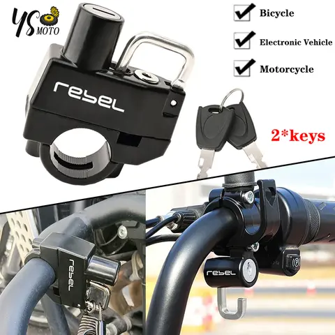 होंडा रिबेल CMX 250 300 500 1100 1100T DCT Cmx500 Cmx1100 के लिए अनुशंसित मोटरसाइकिल CNC सहायक उपकरण हेलमेट लॉक एंटी-चोरी हेलमेट 8 best sales विद्रोही 250 - №5