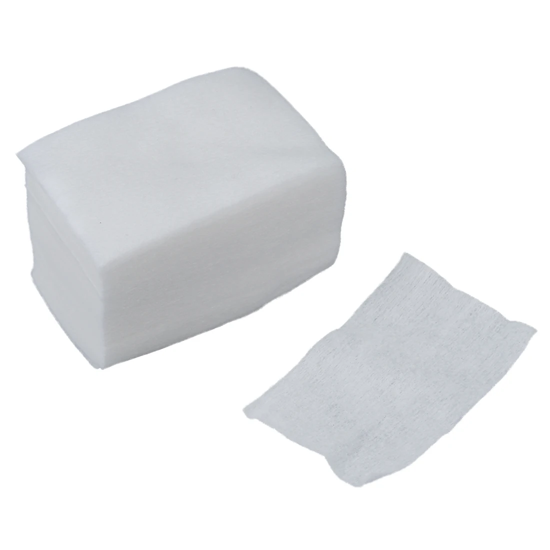 Almohadillas de algodón para limpieza facial, rectangulares, color blanco, 320 piezas