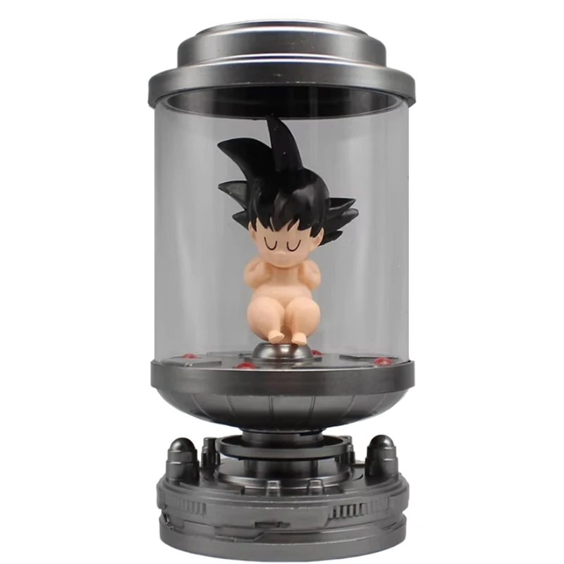 Dragon Ball Handmade GK Preschool Goku Nursery Storage Dish Luminous Small Ornament Chassis Desktop PVC Model Birthday Gift