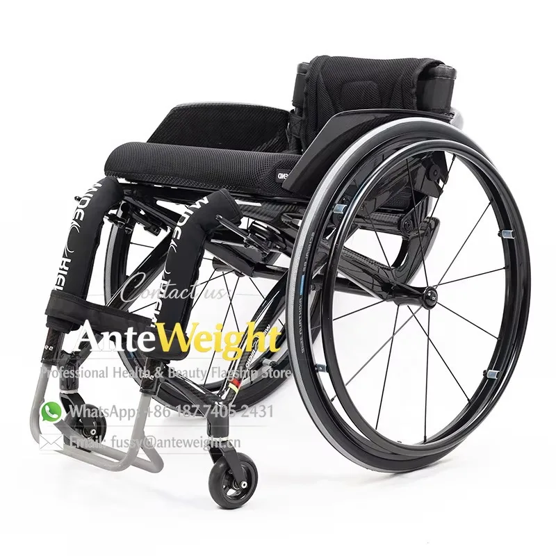 Luxury Carbon Fiber Sports Wheelchair, Non-Folding Ultra Lightweight Manual Wheelchair | High-Performance Racing Wheelchair