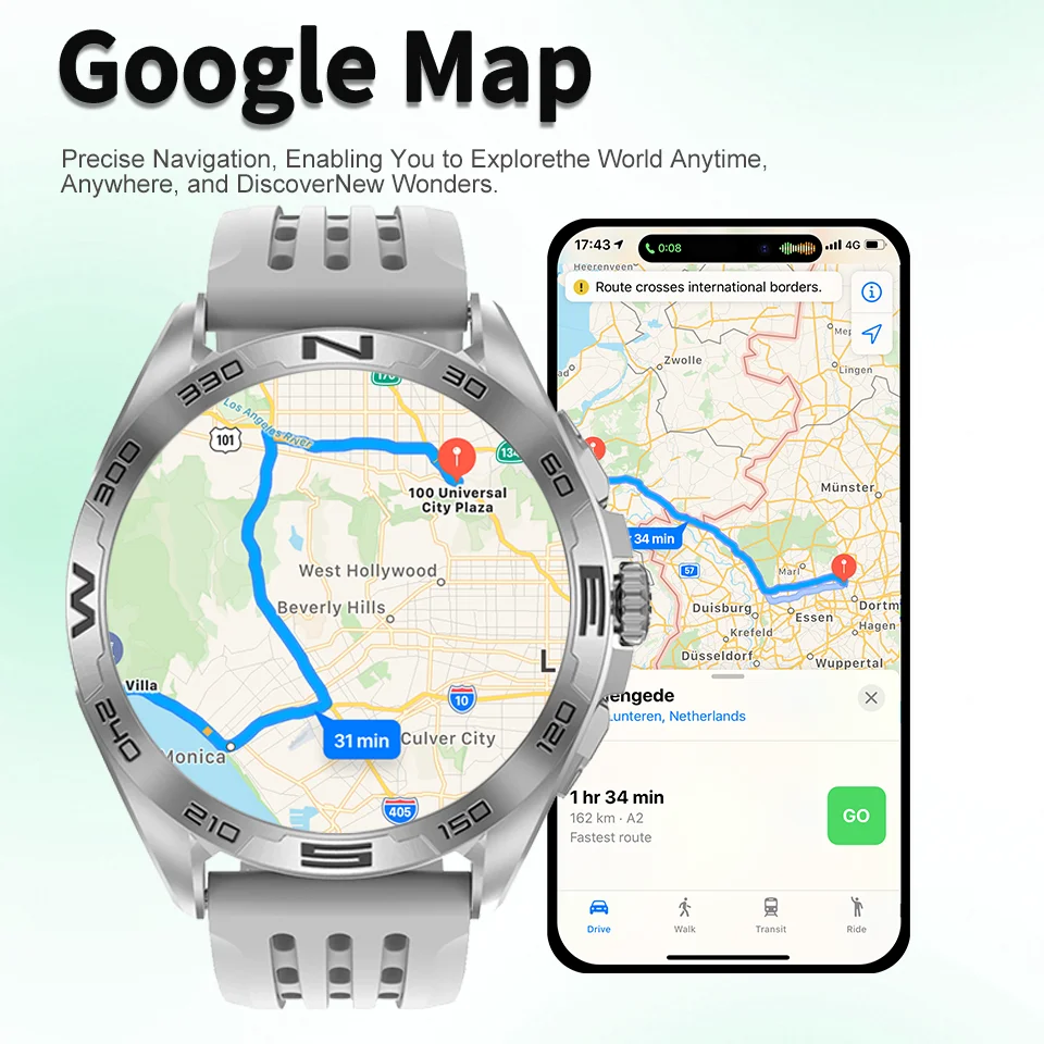 2025 Watch DT M1 Pro Smart Watch 1.43''AMOLED Screen GPS Track Bluetooth Call Download App Heart Rate Sleep Sports Smart Watch