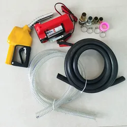 Diesel Fuel Transfer Pump Kit 10GPM 12V DC Portable Electric Self-Priming Fuel Transfer Extractor Applicable for Refueling