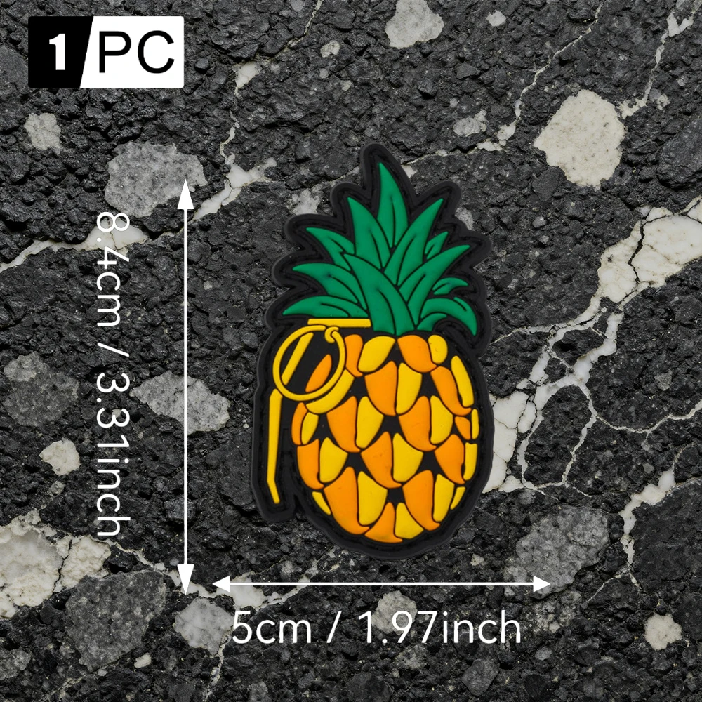 Fruit-patterned arm badge made of PVC material, comes with a matching matte-finish shoulder bag, handbag decoration patch, badge, and applique