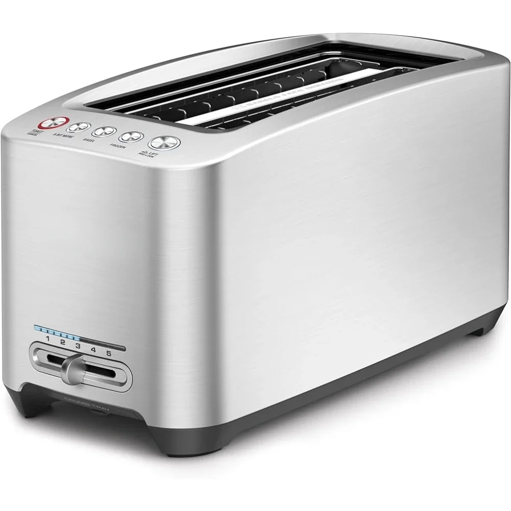 BTA830XL Die-Cast Smart Toaster 4-Slice Long Slot Toaster, Brushed Stainless Steel