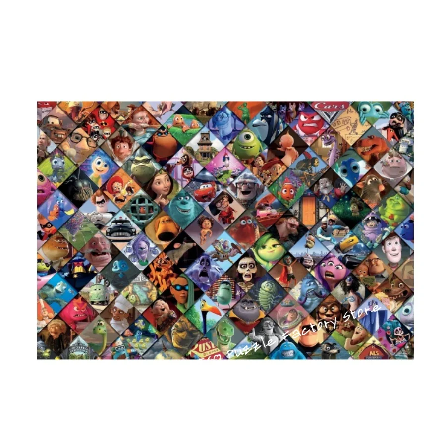 Disney filmes quebra-cabeças tangram papelão/madeira 108/200/300/500/1000 pçs quebra-cabeça para adultos crianças presentes brinquedos jogos de família