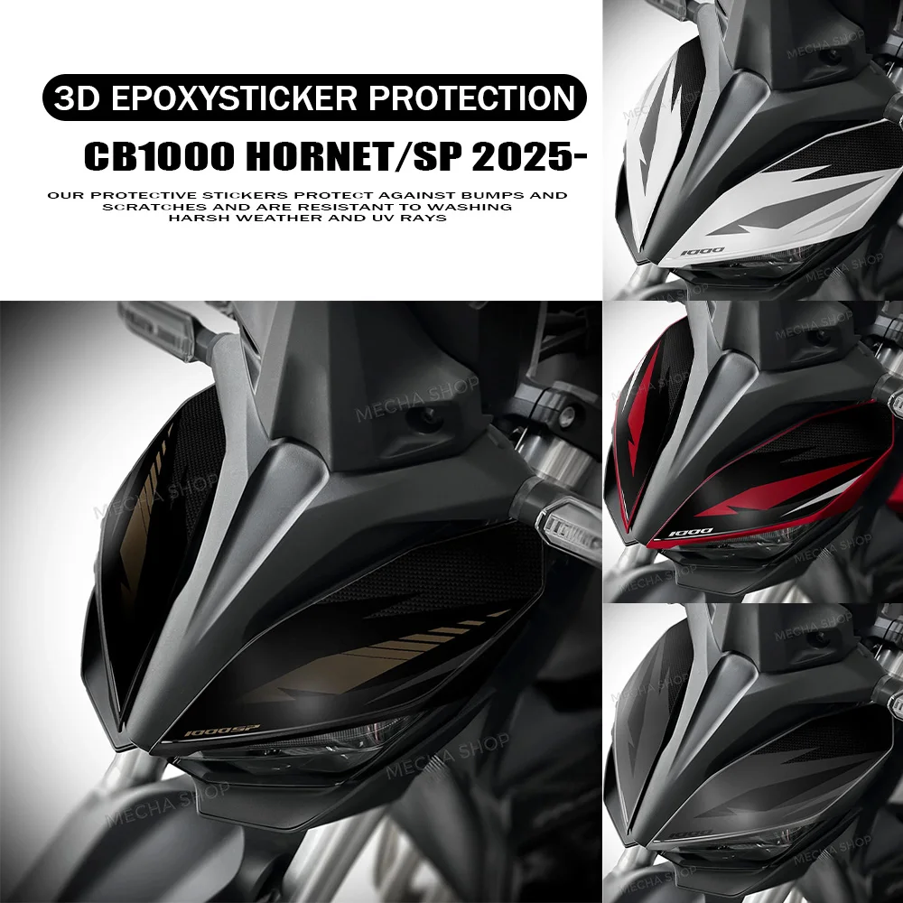 

For CB1000 Hornet 2025- Stickers Motorcycle Front Face Protection 3D Gel Decal Waterproof Anti-Scratch Hornet CB1000SP