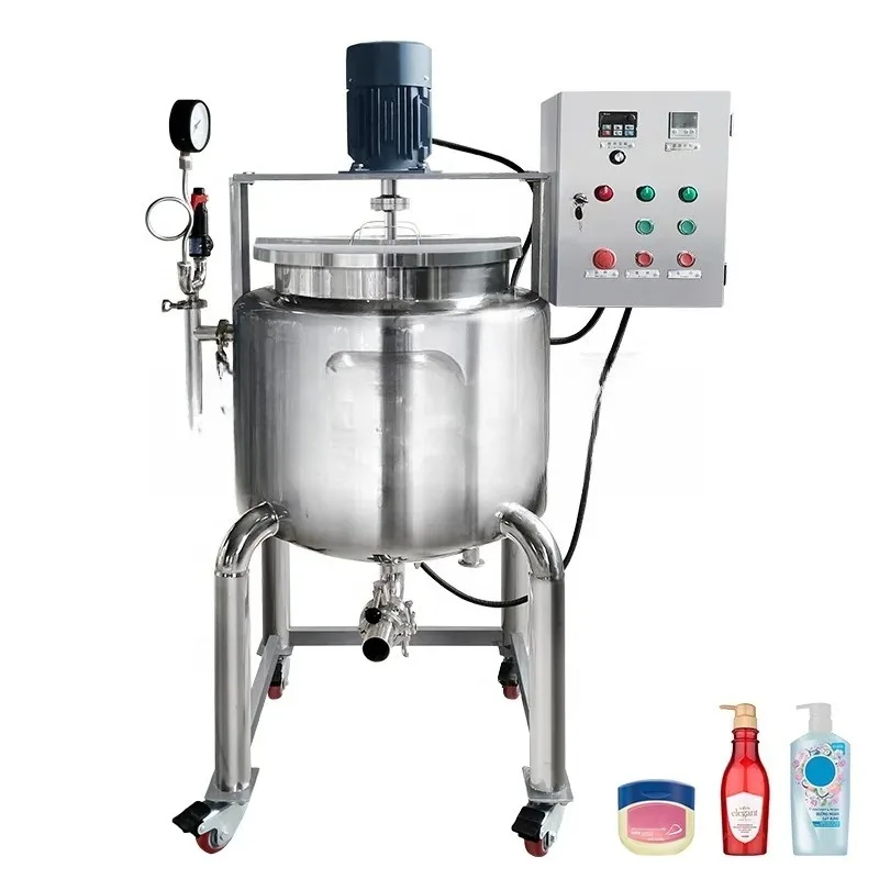 맞춤형 60L 100L 200L 호모게나이저 젤 고속 혼합 탱크 젤 믹서 호모게나이저 기계