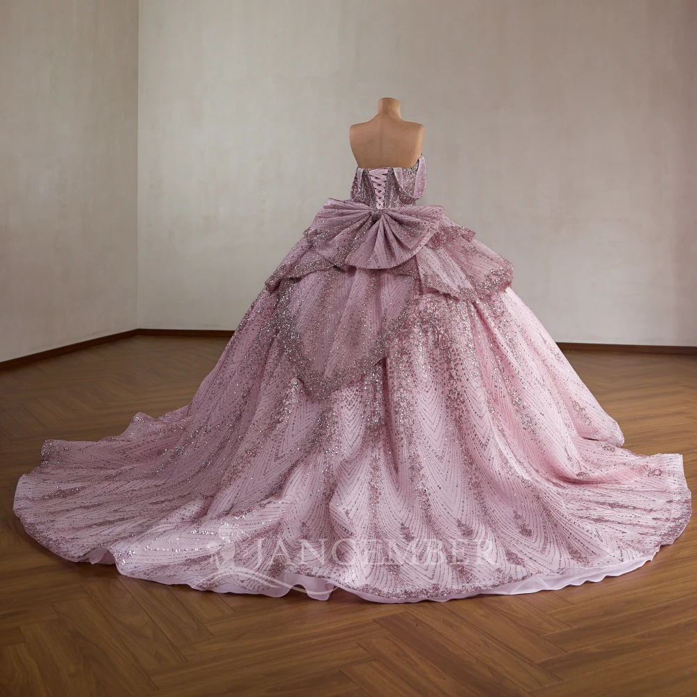 Elegant Off Shoulder Quinceanera Dress Sparkling Short Sleeve Party Dress Ball Gown Sweet 16 Party Gown vestidos de 15 quinceañe