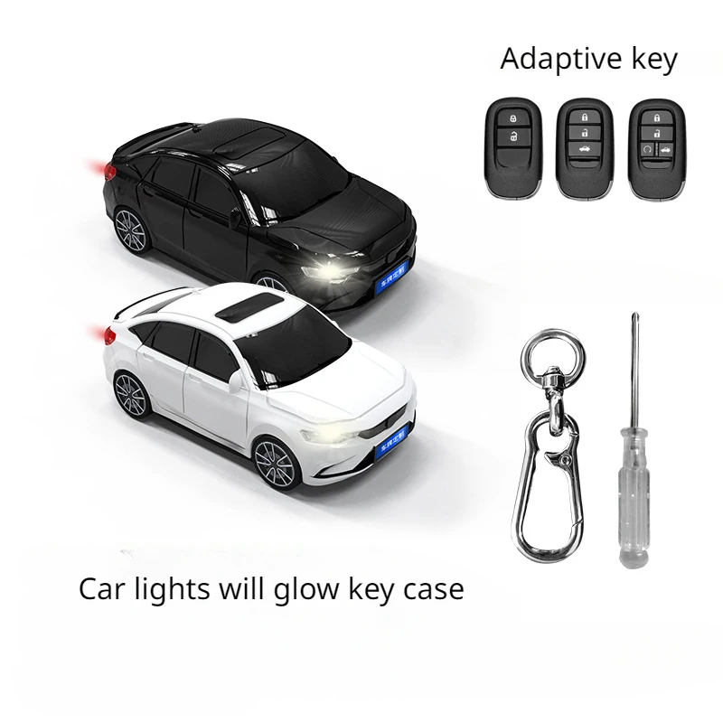 

For Honda Type Folding Key Case INTEGRA Car Model Case Remote Control Protective Cover Key Fob Accessory Surprise Car Decoration