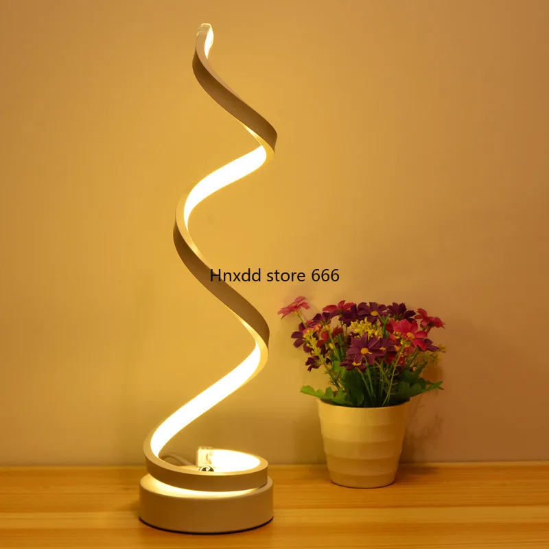 Simple acrylic LED eye protection table lamp Bedroom study bedside lamp