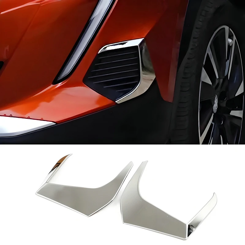 Für Peugeot 2008 2022 2021 2020 Chrom Edelstahl Nebel Licht Lampe Abdeckung Auto Zubehör Auto Zubehör Trim