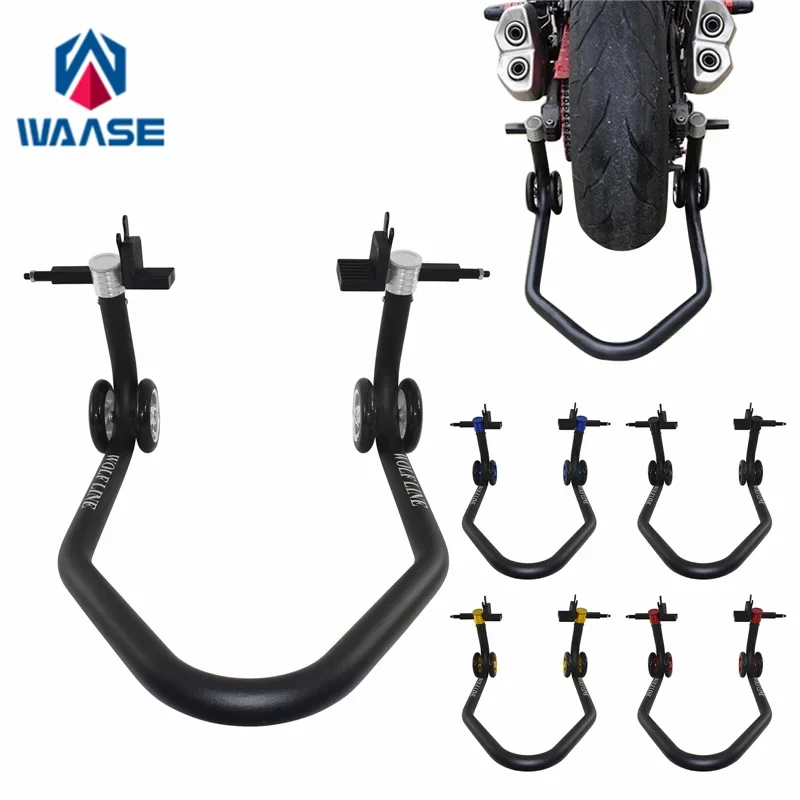 Motorcycle Universality Rear Wheel Stand Support Frame Tire Repairing Tool Paddock Stands Heavy-Duty Steel