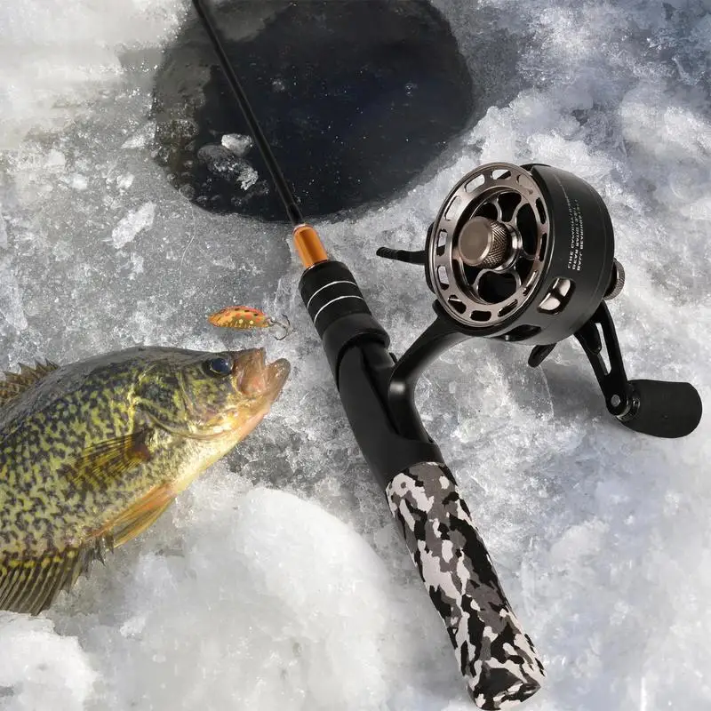 Ice Fishing Reel, Inline Ice Reel, Innovative Structure Design, Ice Fishing Gear for Sea Lake Pond, No line Twist