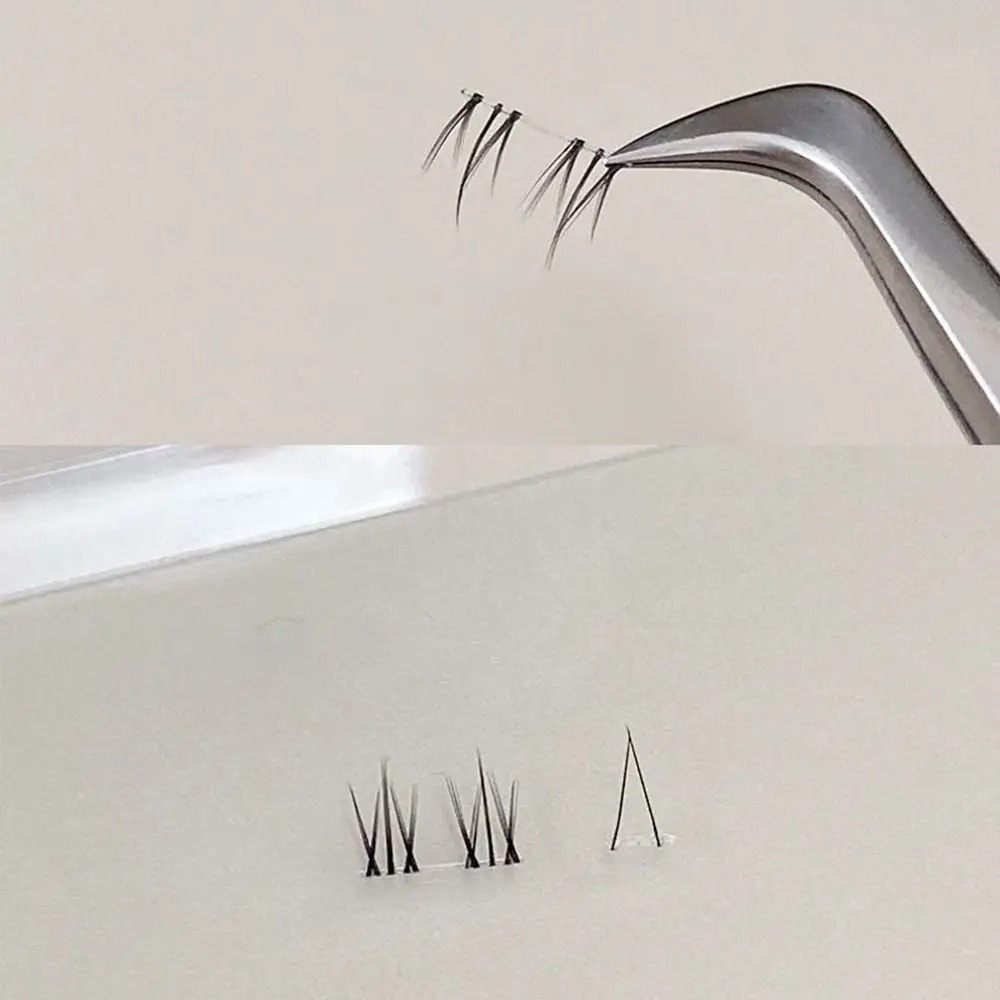 Cílios postiços portáteis de ar natural, lindos ferramentas de maquiagem mangá, grande capacidade, autoadesivos, extensão de cílios