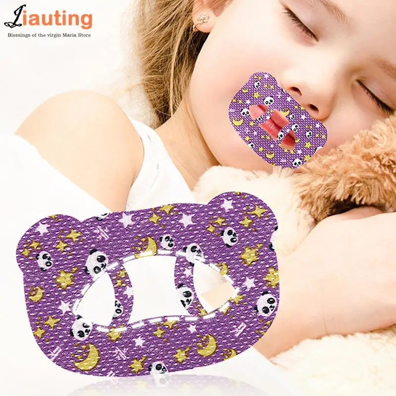 30Pcs/Box Anti-Snoring Stickers For Children Adult Night Sleep Correction Lip Nose Breathing Improving Patch Mouth Orthosis Tape