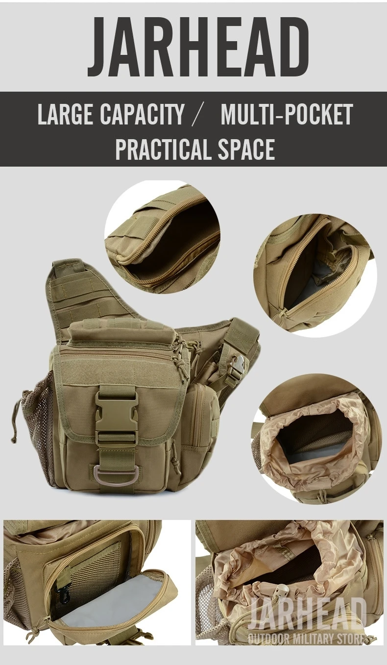 900D Taktische Umhängetasche Männer Camping Outdoor DSLR Kamera Tasche Sattel Camouflage Schulter Tasche Camping Wasserdichte Umhängetasche – Detail 6