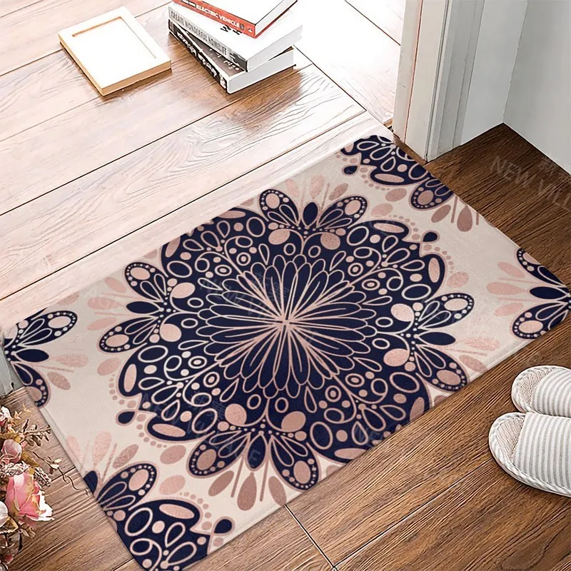 Mandala Anti-slip Bath Mat Bathroom Small Rug Shower Mat Home Decor Door Mat Kitchen Bedroom Entrance Room mats Persia vintage