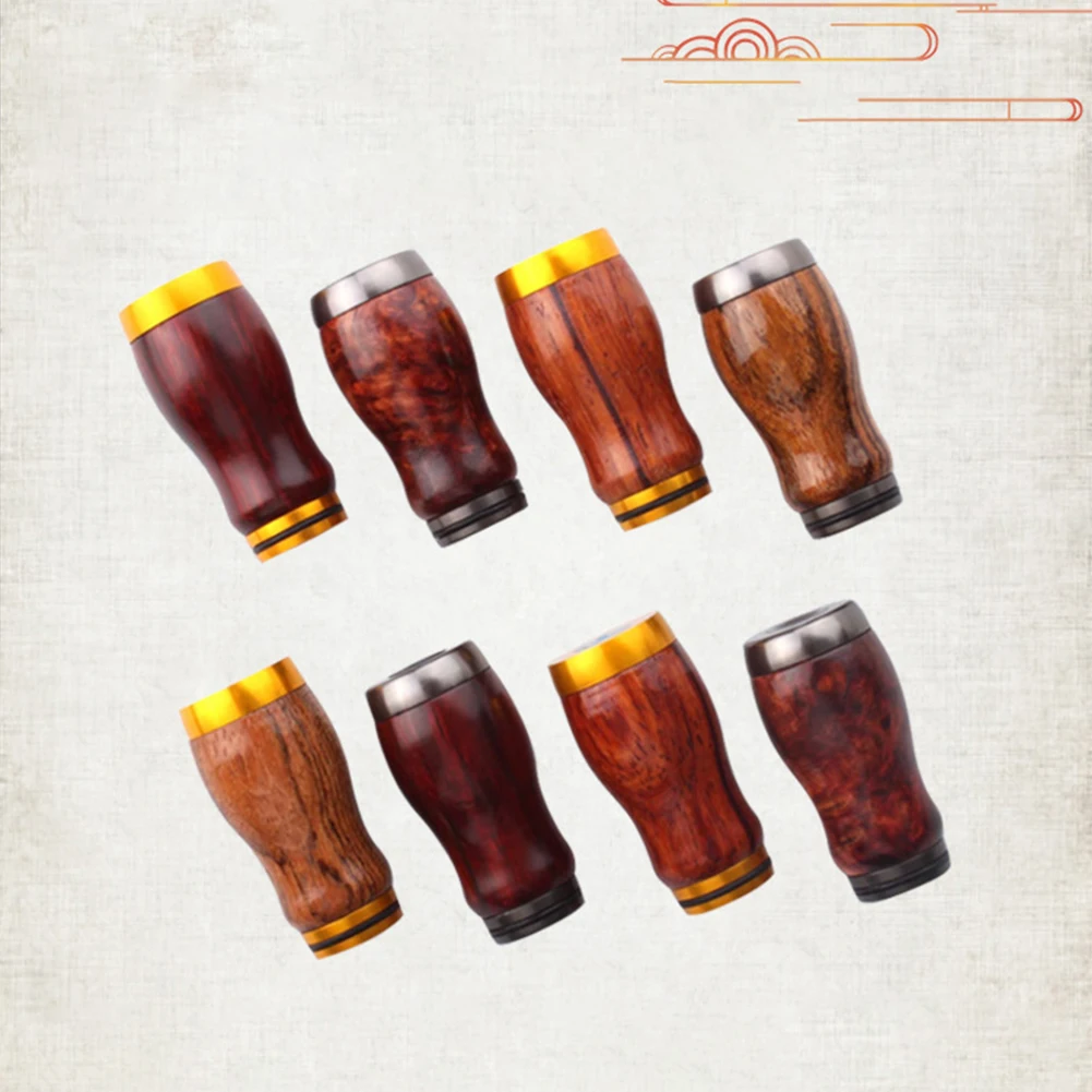 Fishing Reel Wood Knobs Red Wood Materials FOR DAIWA DIY Rocker Super Light 9.5g/pc Include 2pcs Bearing Accessories